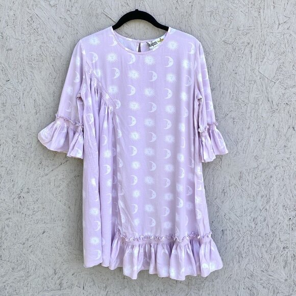 Girl’s Stella McCartney x The Beatles Sun Moon Celestial Ruffle Swing Dress 14